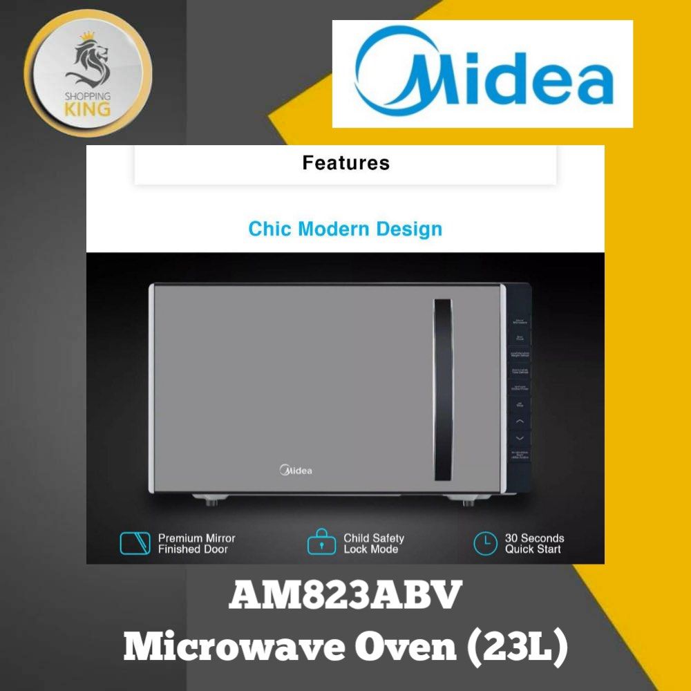 MIDEA - Microwave Oven (23L) (AM823ABV), TV & Home Appliances, Kitchen ...