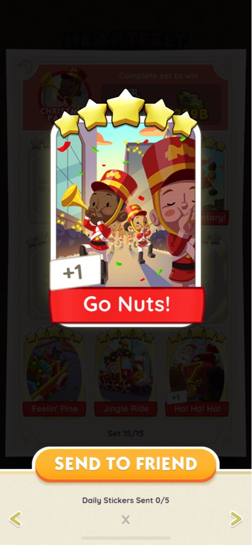 Monopoly go 5 stars sticker go nuts!, Video Gaming, Gaming Accessories ...