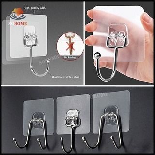 Multi Choice Strong Wall Hooks For Kitchen Sticky Hook Hanger 3M Stickiness Hook Kitchen Usage
