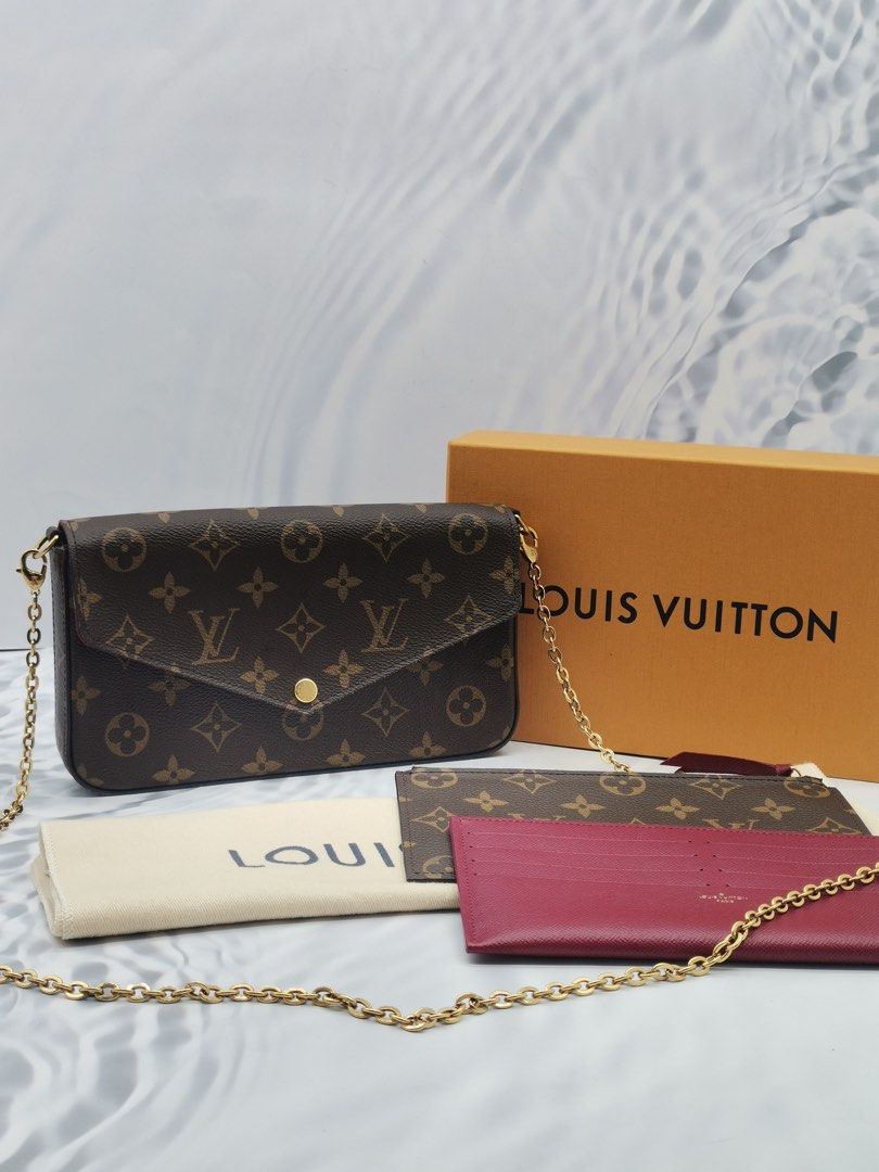 Felicie pochette monogram hotsell canvas