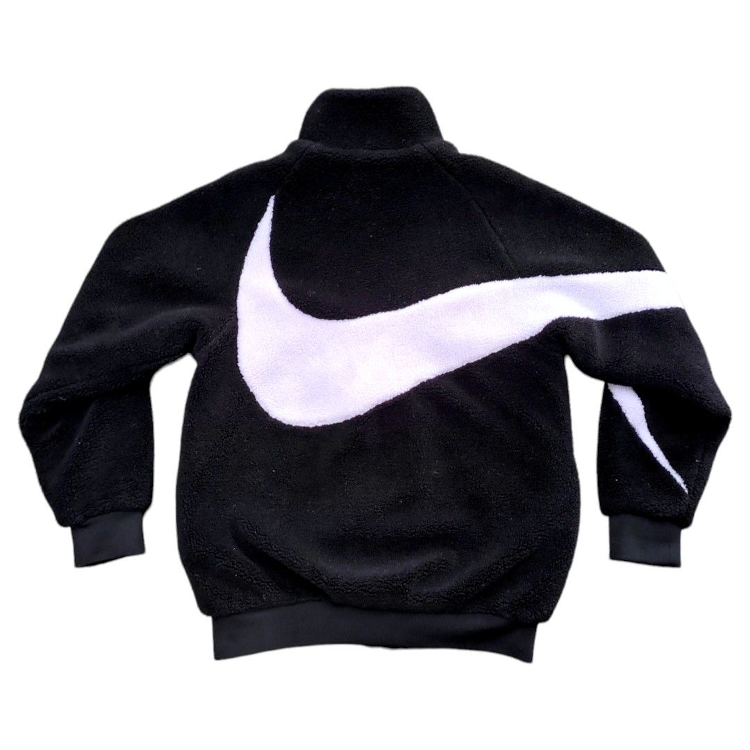 Nike Big swoosh Boa fleece jacket Women s Fashion Coats