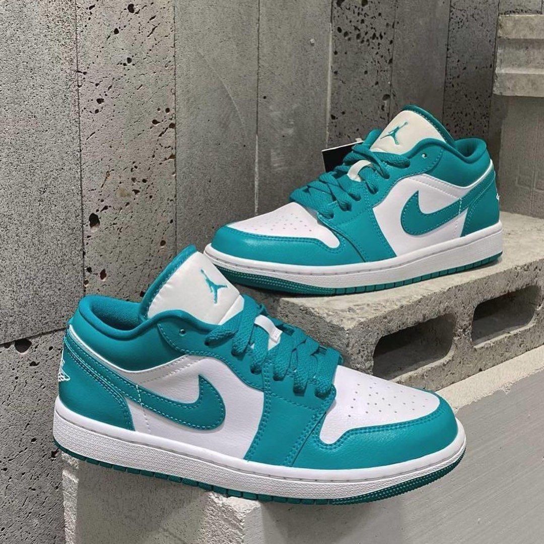 Nike Air Jordan 1 Low 蒂芬妮綠24.5, 她的時尚, 鞋, 運動鞋在旋轉拍賣