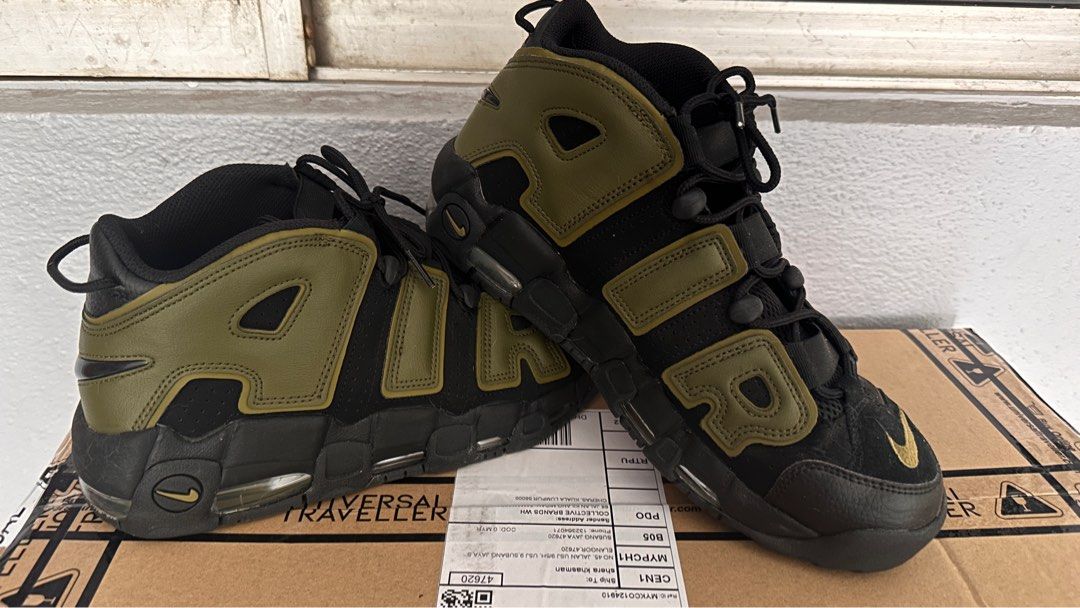 Nike air uptempo green sales