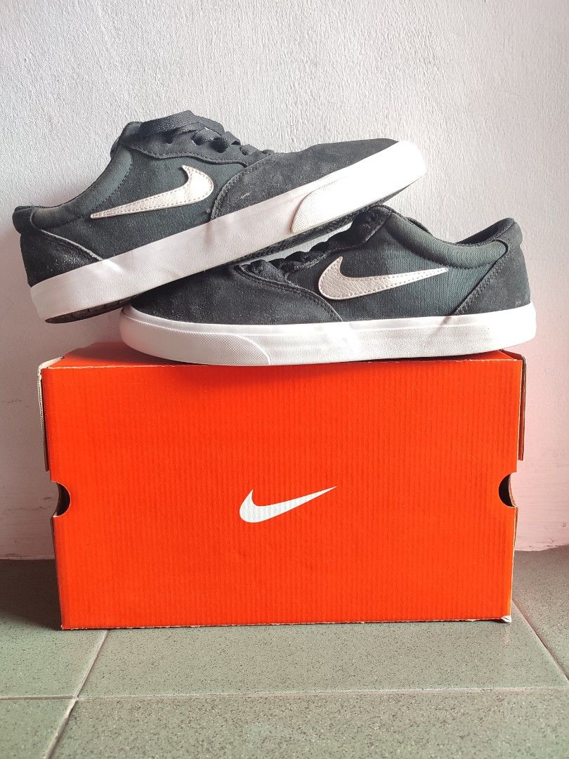 Nike Chron SLR SB Skateboard Black White Skate Rare Item