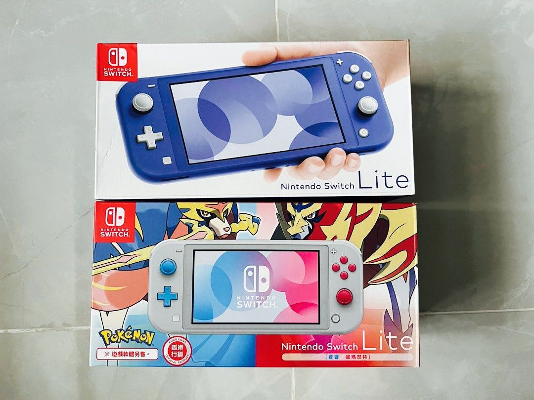 Nintendo Switch Lite Blue Sword Shield Edition Video Gaming