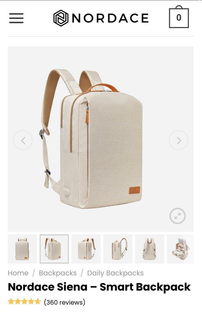 Nordace Siena Smart Backpack Women s Fashion Bags Wallets