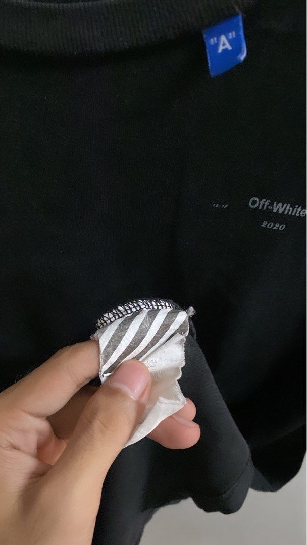 OFF WHITE T SHIRT COMPLETE TAGS THRIFTED Men s Fashion Tops