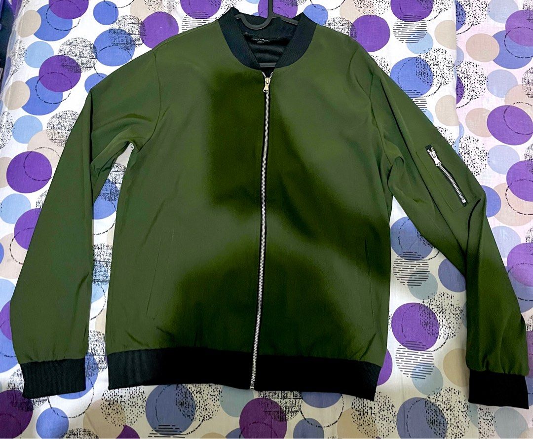Olive Green Bomber Jacket