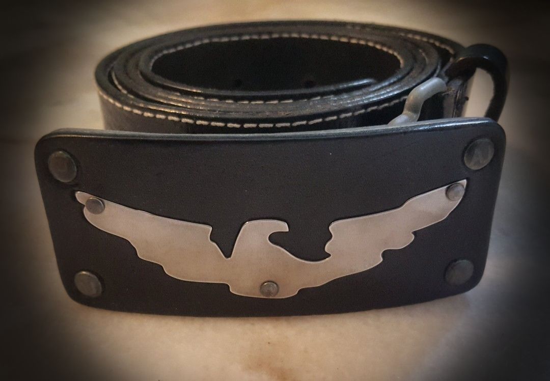Authentic ARMANI Hand Made In ITALY Belt. Big Eagle Logo Buckle Very Limited Edition GENUINE LEATHER. DM For Price Men s Fashion Watches Accessories Belts on Carousell