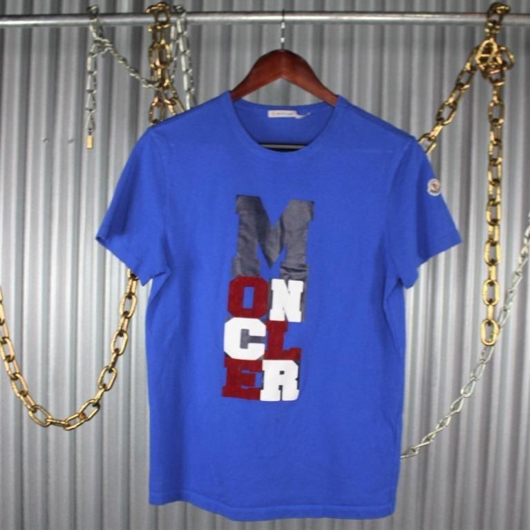 Mens blue moncler new arrivals t shirt