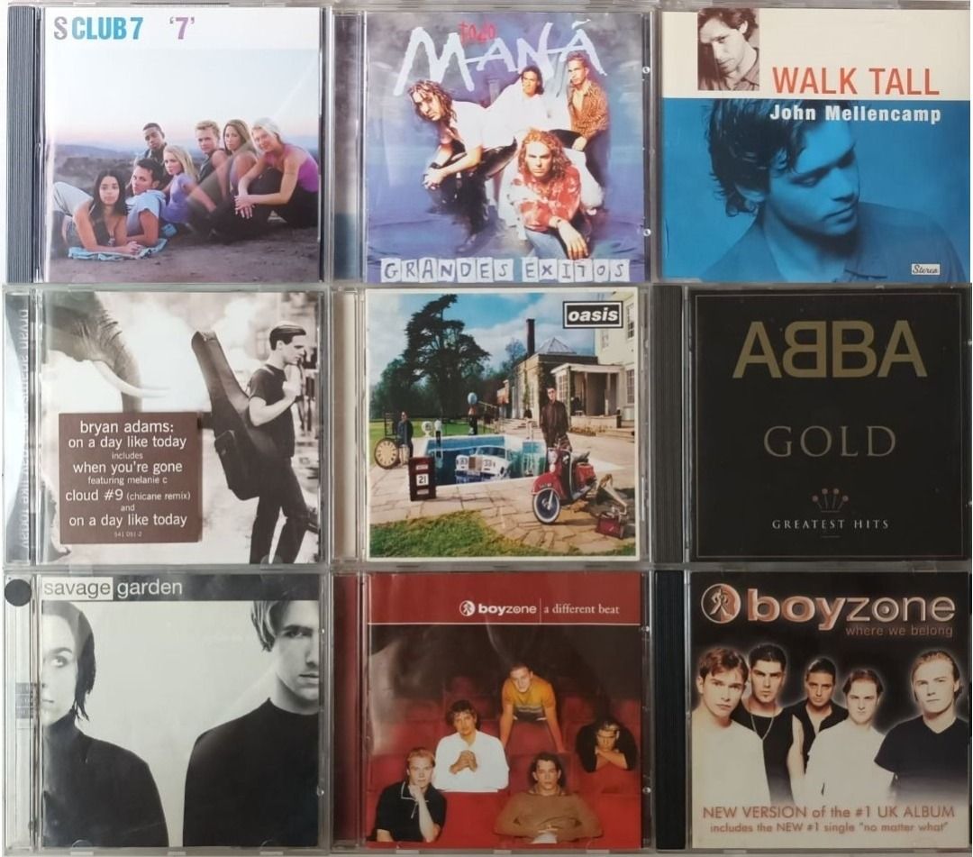 P. SALE!!! 80s 90s pop rock cds Eric clapton Oasis 98 degrees corrs ...