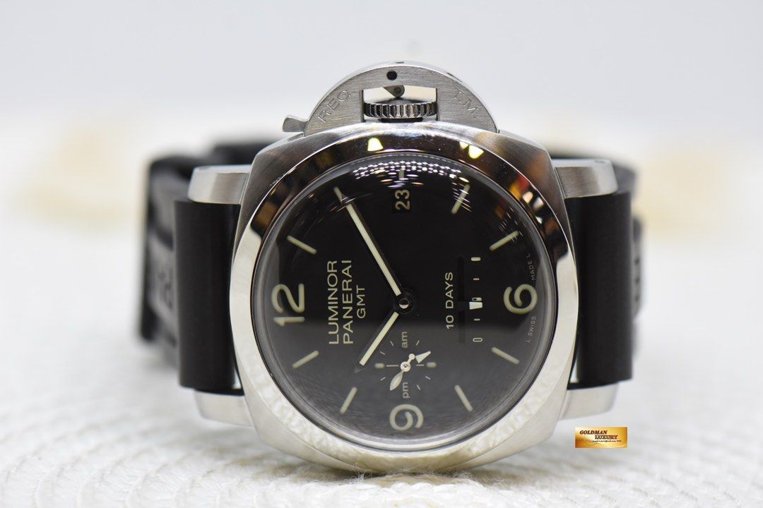 PANERAI LUMINOR GMT 44mm 1950 STEEL DAY NIGHT 10 DAYS POWER RESERVE AUTOMATIC PAM 270 MINT Luxury Watches on Carousell
