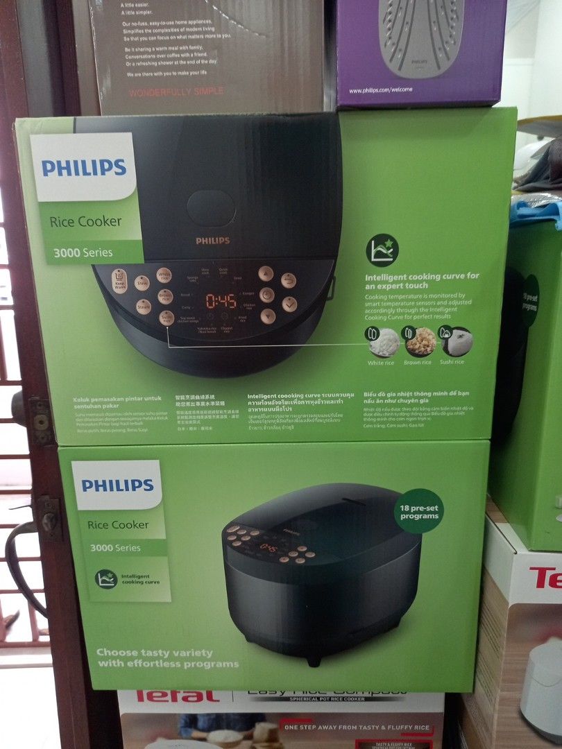 Philips Rice Cooker 1.8l 3000 series, brand new seal in box, 2 years ...