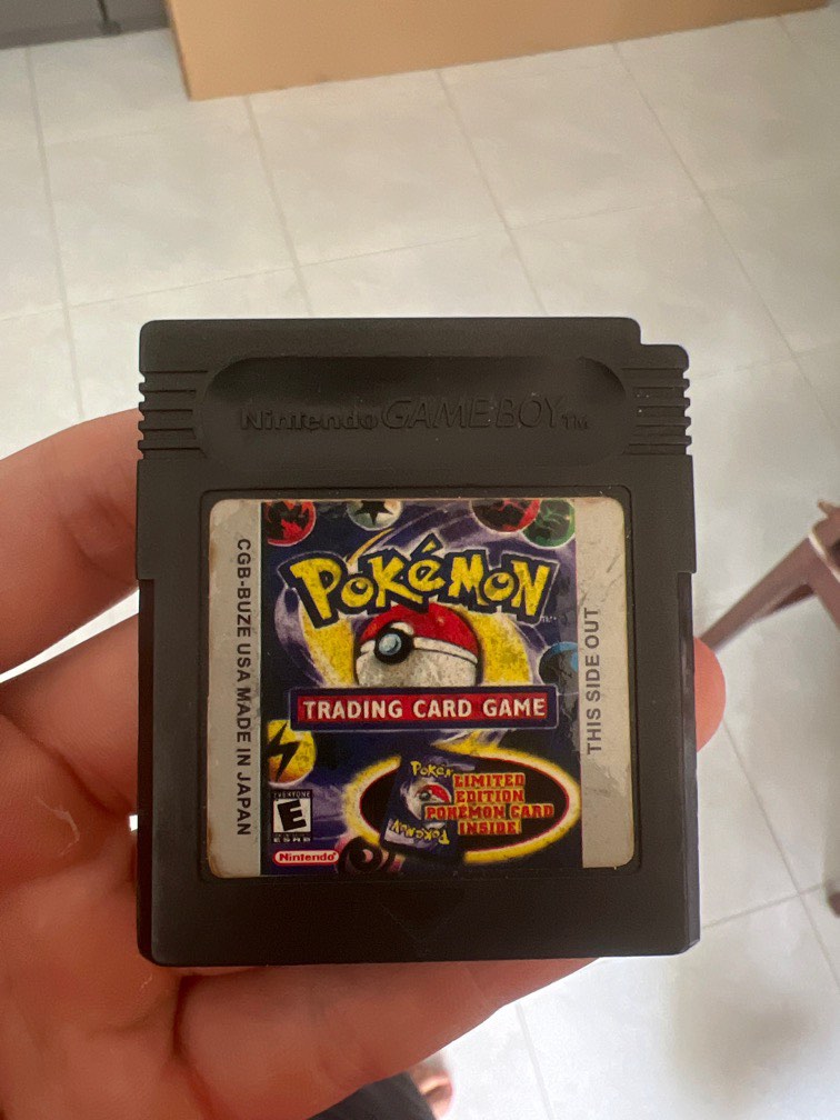 pokemon trading card game rom download Retro Pokemon Gameboy 9-Pocket TCG Leather Card Binder – Kado Supplies main image 1