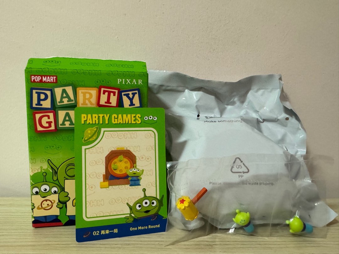 POPMART PIXAR ALIEN PARTY GAMES SERIES - One More Round, Hobbies & Toys ...