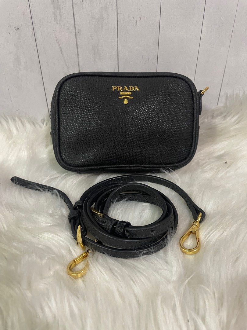 Prada saffiano camera bag cheap