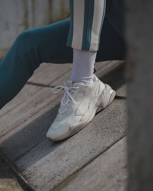 Puma thunder desert mens olive store