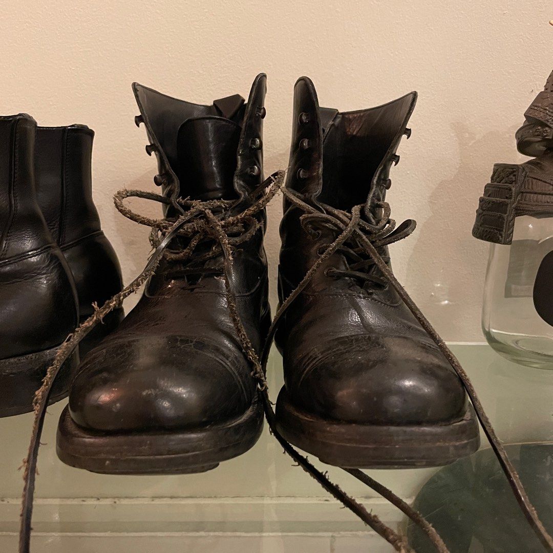 Prada combat boots mens cheap