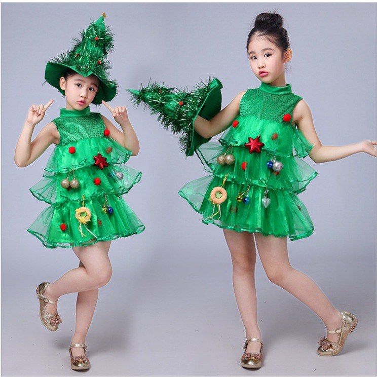Christmas tree new arrivals dress girls