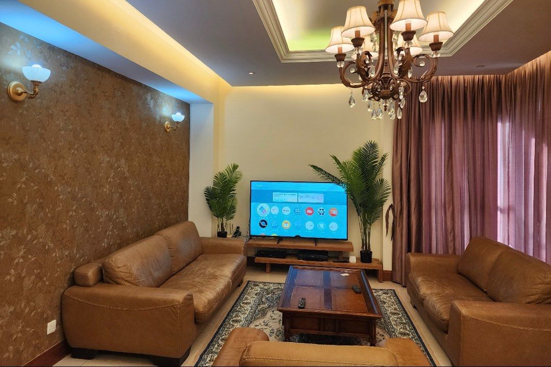 Real leather sofa set 2 2 1
