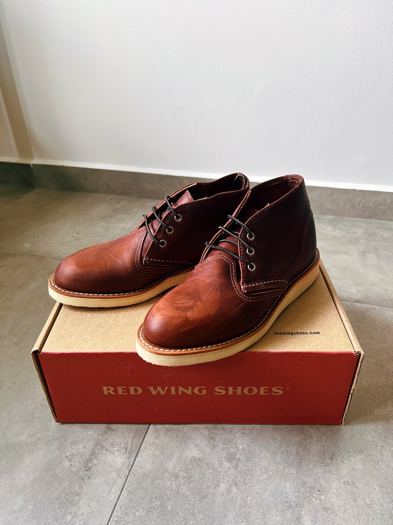 Red chukka boots outlet