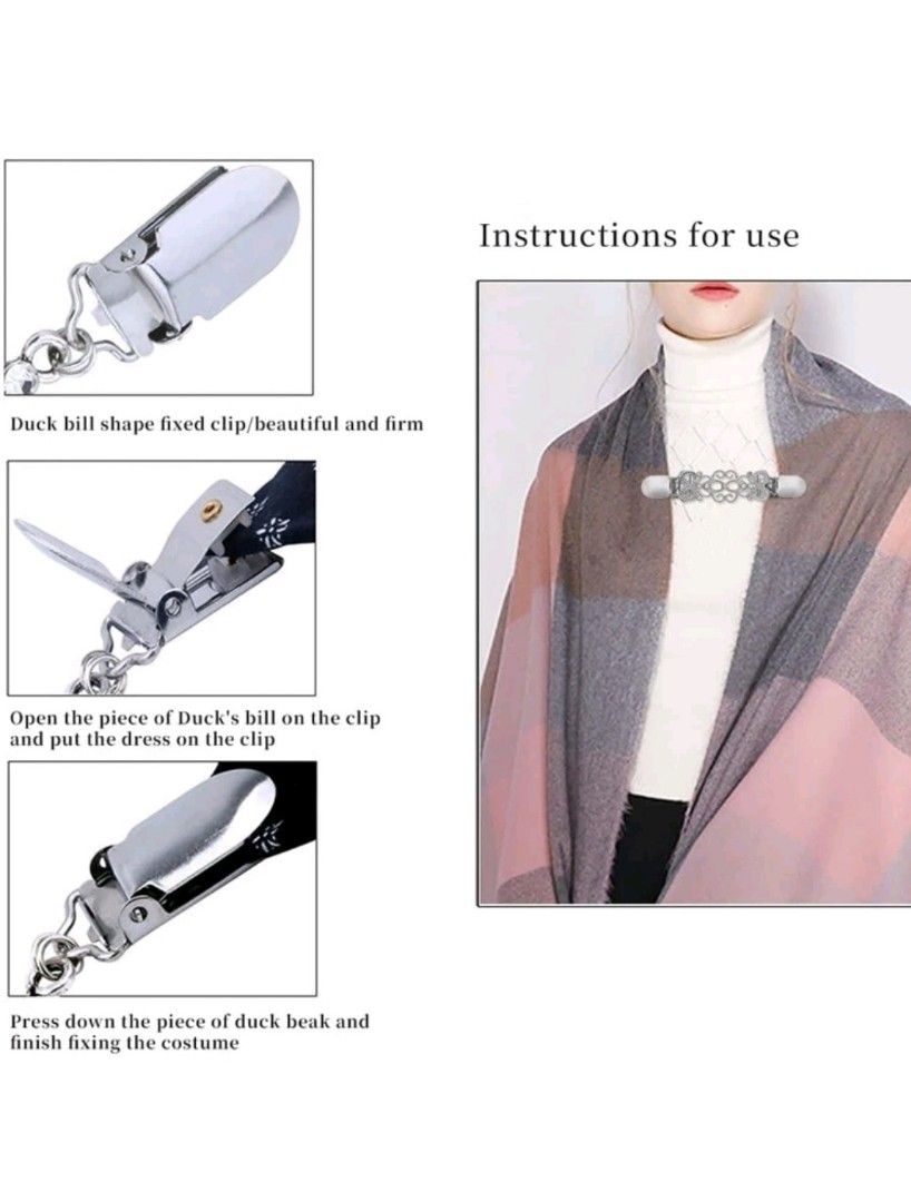 3 Pcs Sweater Shawl Clip Waist Cinching Dress Clips Cardigan to