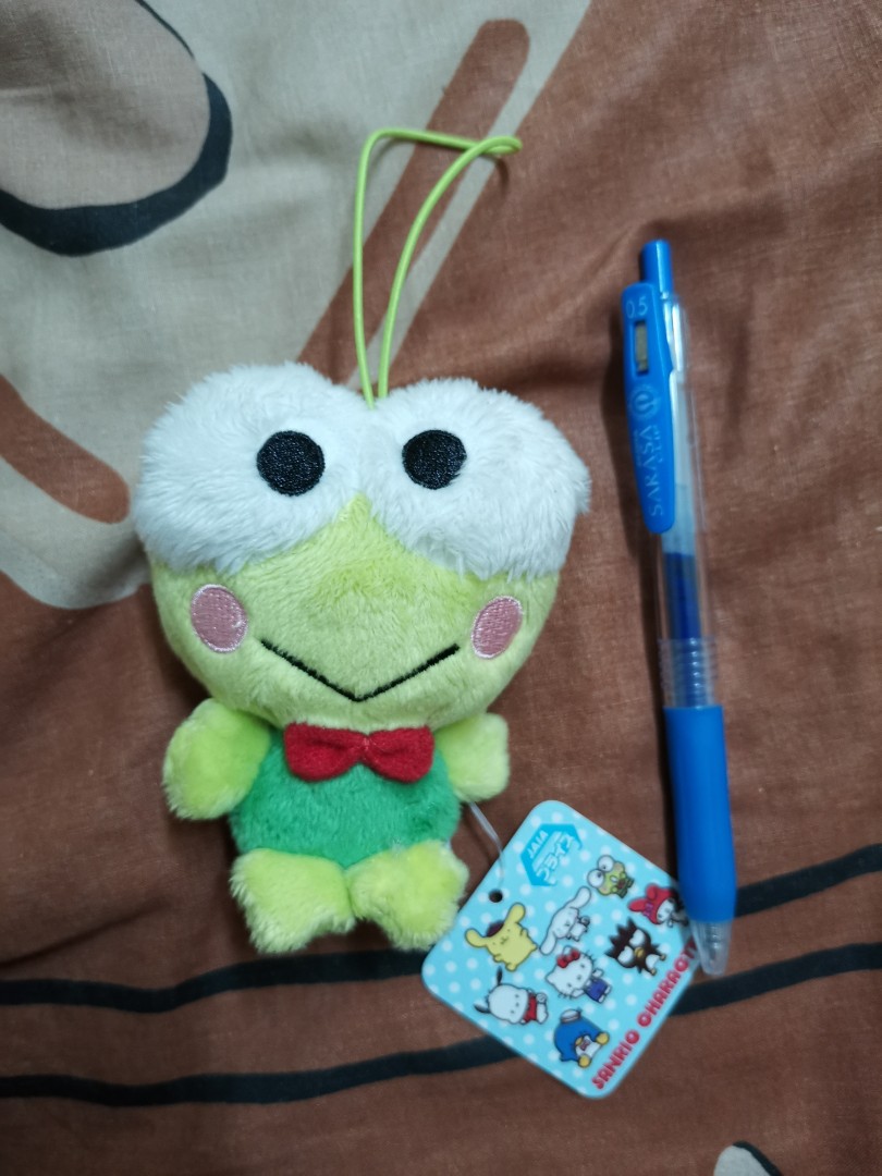 Sanrio Keroppi plush keychain, Hobbies & Toys, Toys & Games on