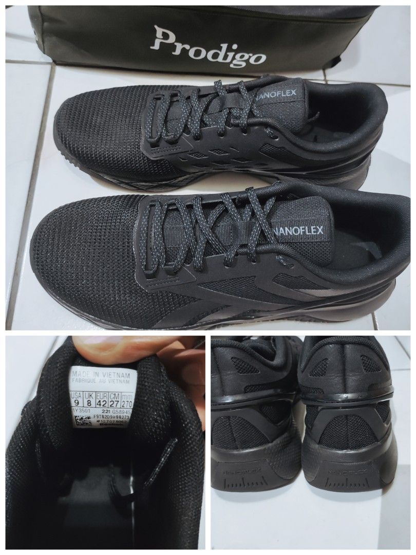 SEPATU TRAINING REEBOK NANOFLEX TR CORE BLACK ORIGINAL Fesyen