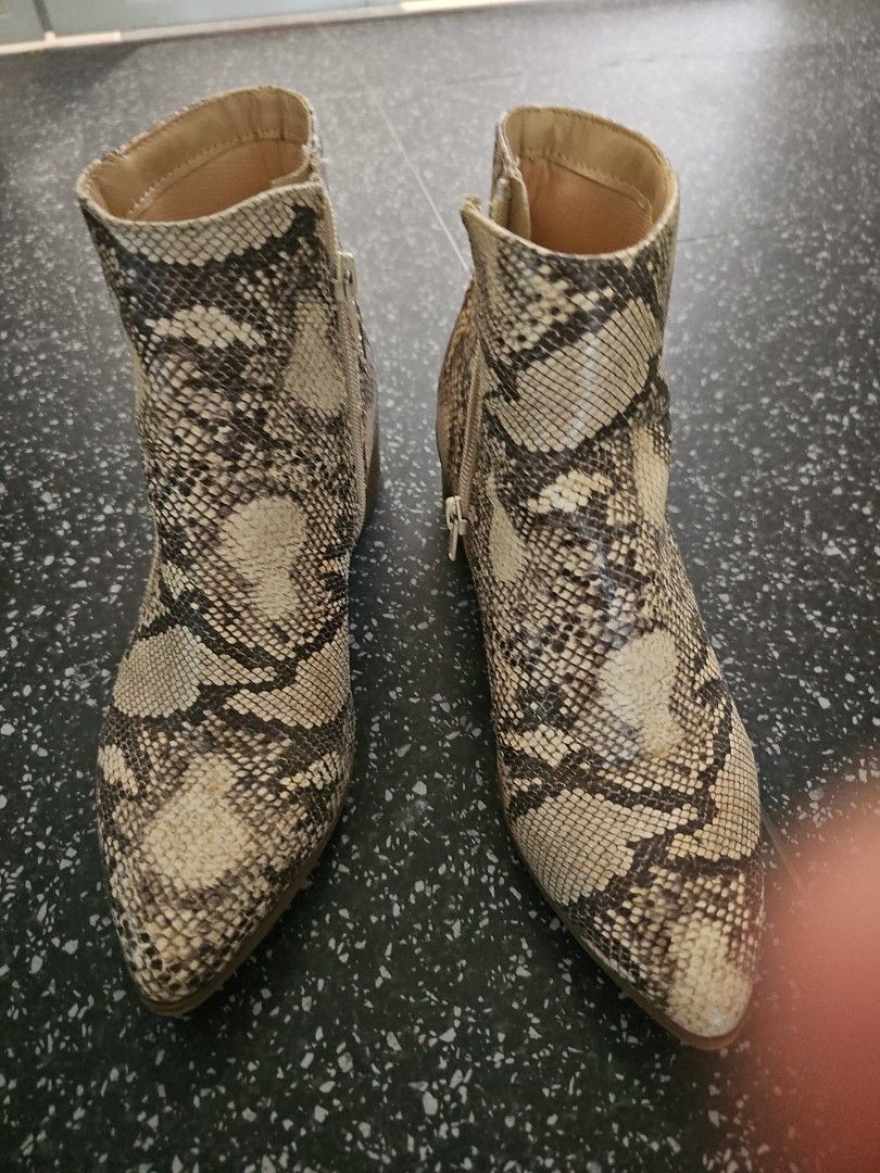 Real snakeskin booties new arrivals