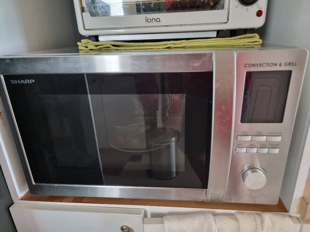 Sharp R92A0(ST)V Microwave Oven with Convection (32L), TV & Home