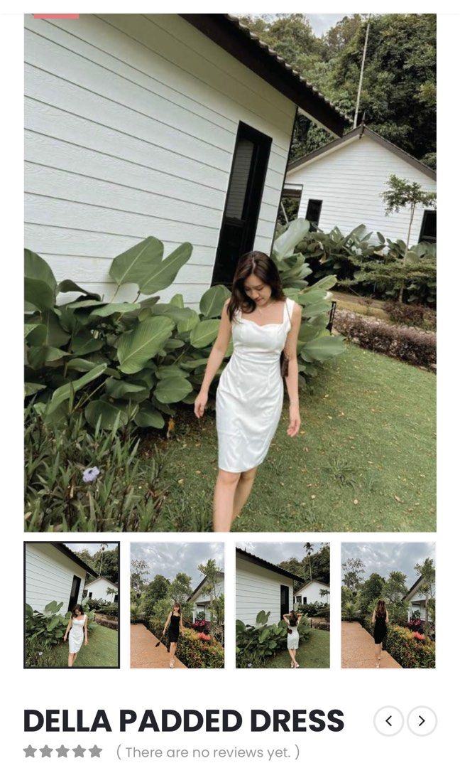 Signature truck della padded dress