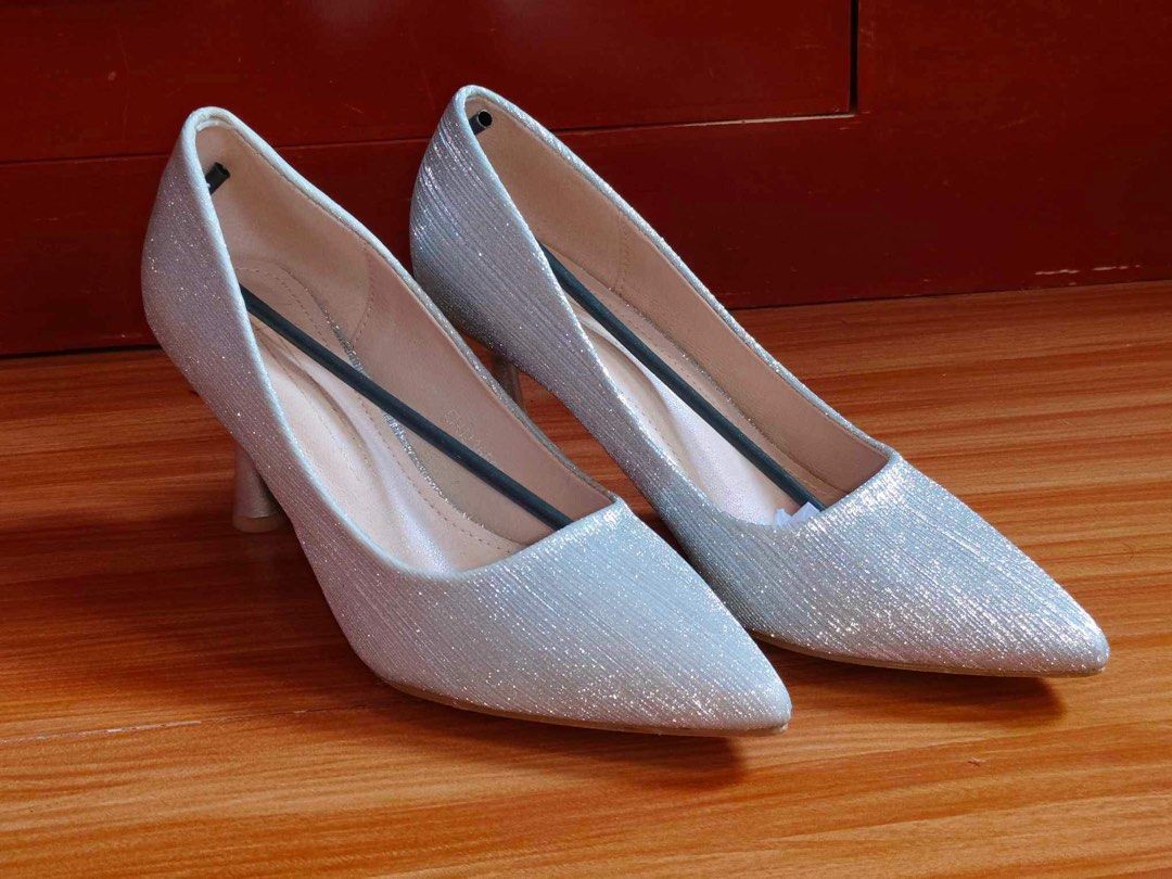 debenhams silver heels