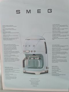 SMEG Coffee Drip Machine Red