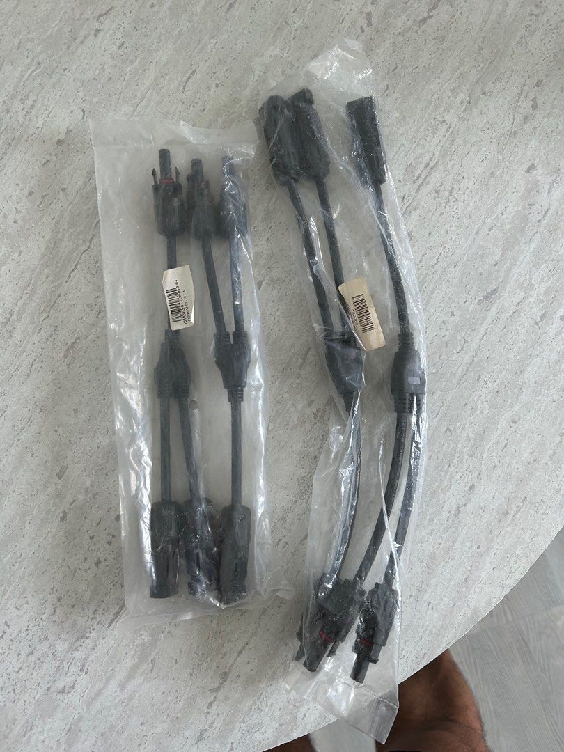 Solar Y cables (2 sets) (Category: Other Home Appliances) located in Singapore. Submitted by jy1985 (Listing ID 1273753590, Image 1). Description: .