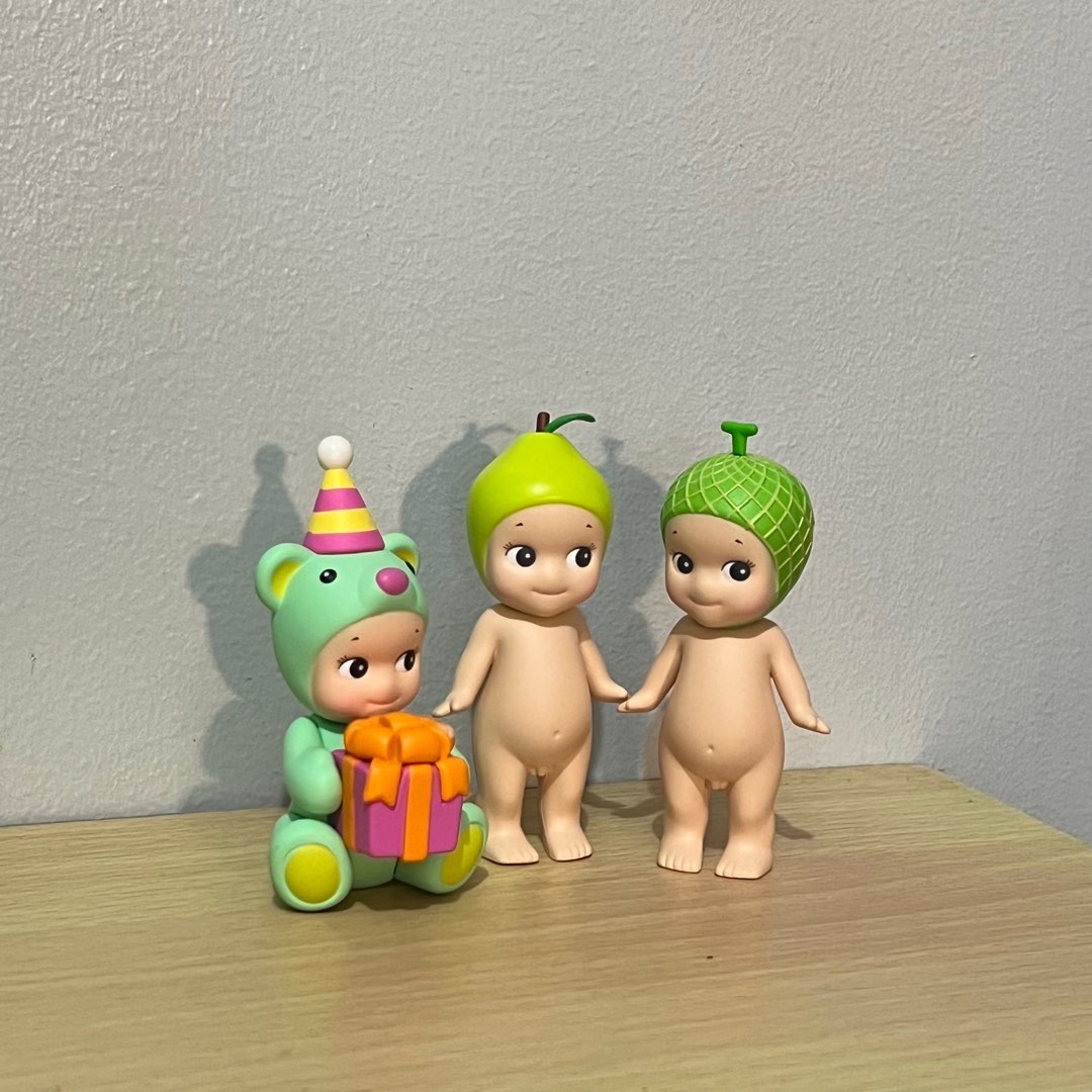 Sonny angel melon, pear, birthday bear, Hobbies & Toys, Toys & Games on