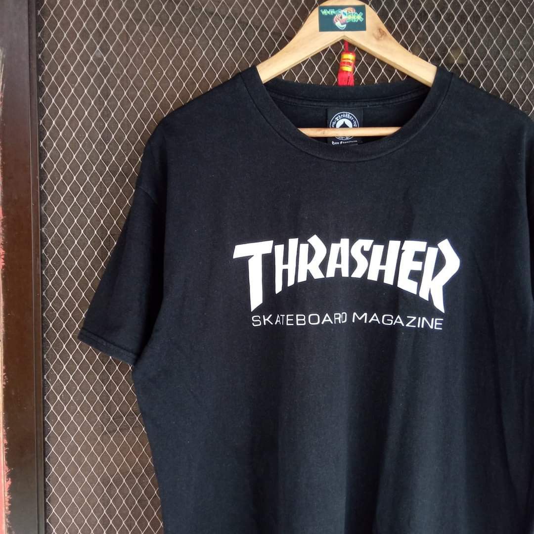 Thrasher (Category: Activewear) located in Quezon City. Submitted by ojallday06 (Listing ID 1273807216, Image 3). Description: Trasher Skate Board Size: Large Issue: pen hole, 2 pinhole 22.5 x 28 price: 350 firm.
