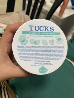 Tucks Medicated cooling pads
