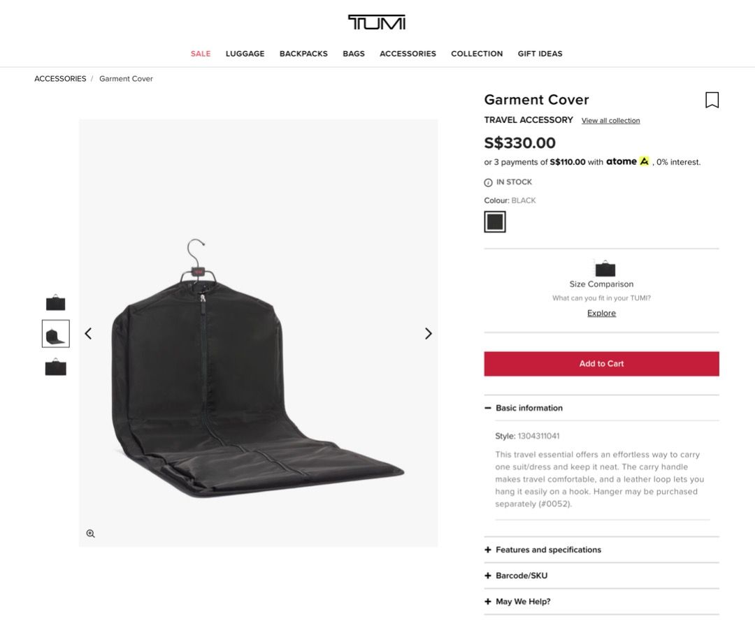 Tumi hangers hot sale
