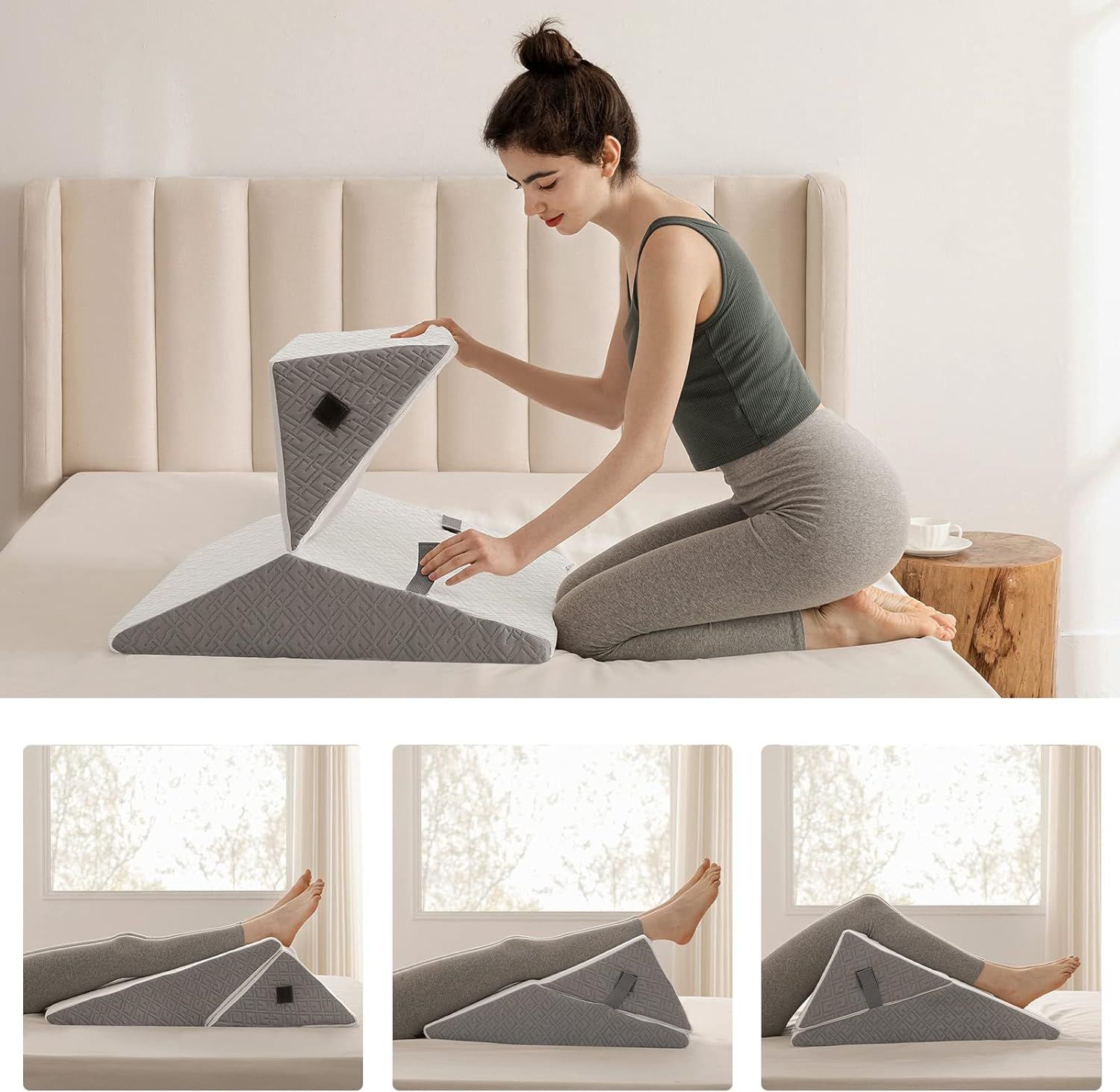 Triangle wedge deals pillow