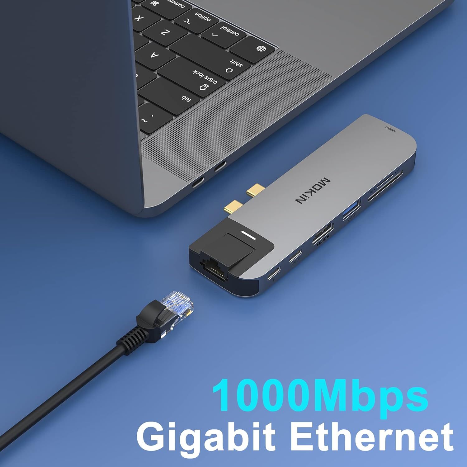 USB C Multiport Adapter Hub Mac Dongle for MacBook Pro/Air with 4K HDMI ...