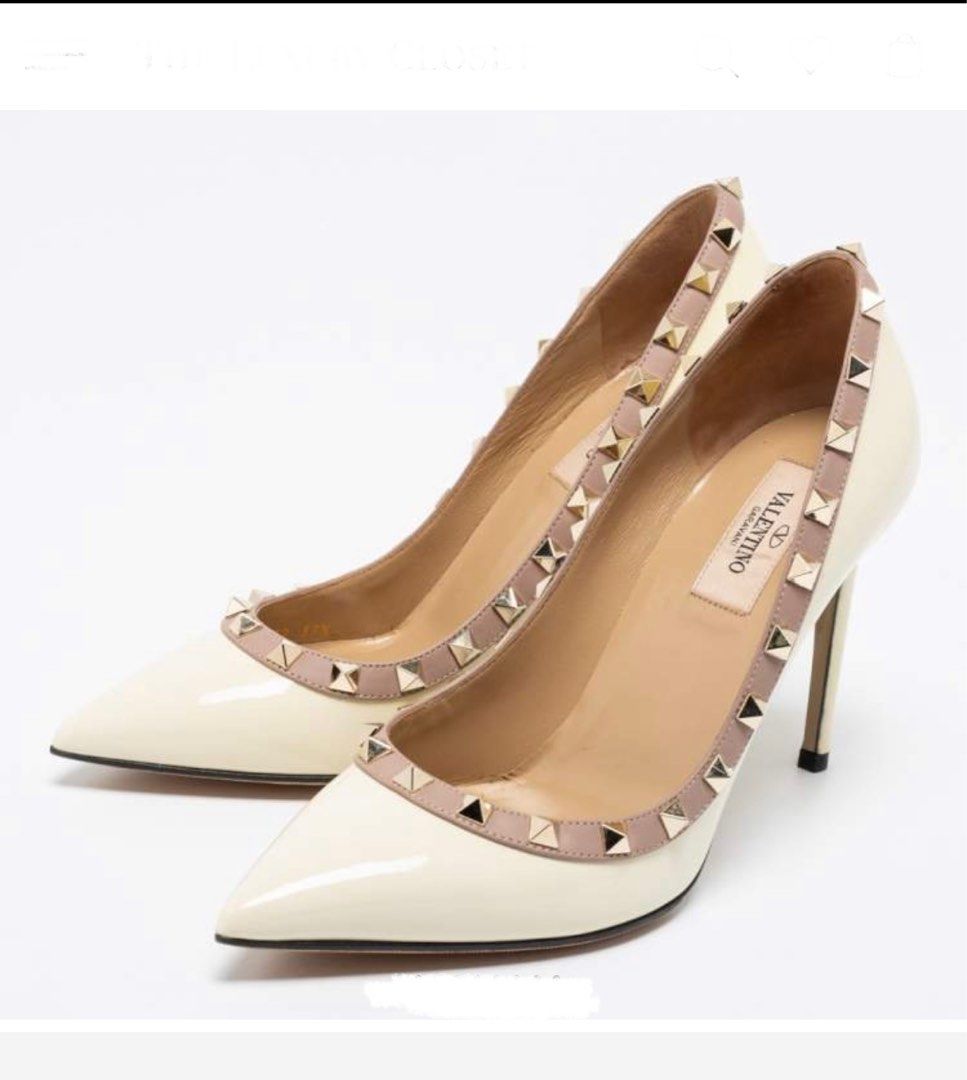 White hotsell valentino heels