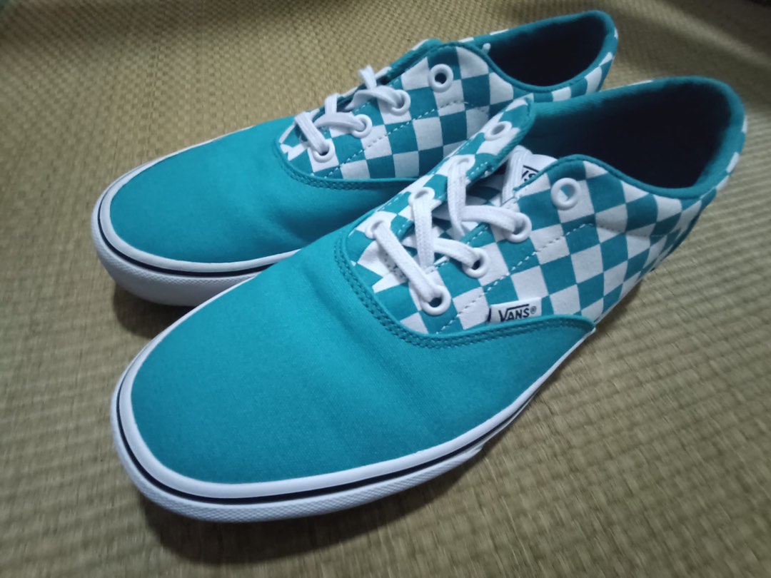 Vans Doheny Checkerboard Tile Blue Dark Teal Men s Fashion