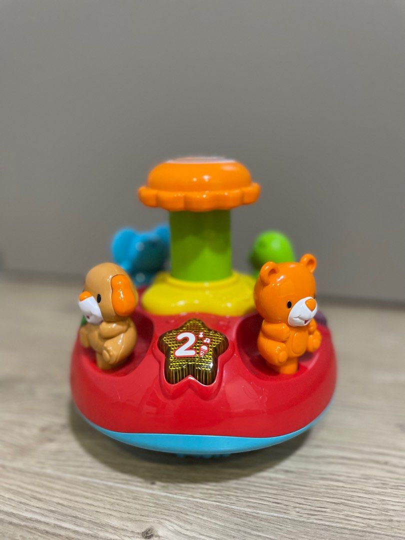 Push Nplay VTECH Push N Play Spinning Top, Babies & Kids, Infant Playtime on Carousell