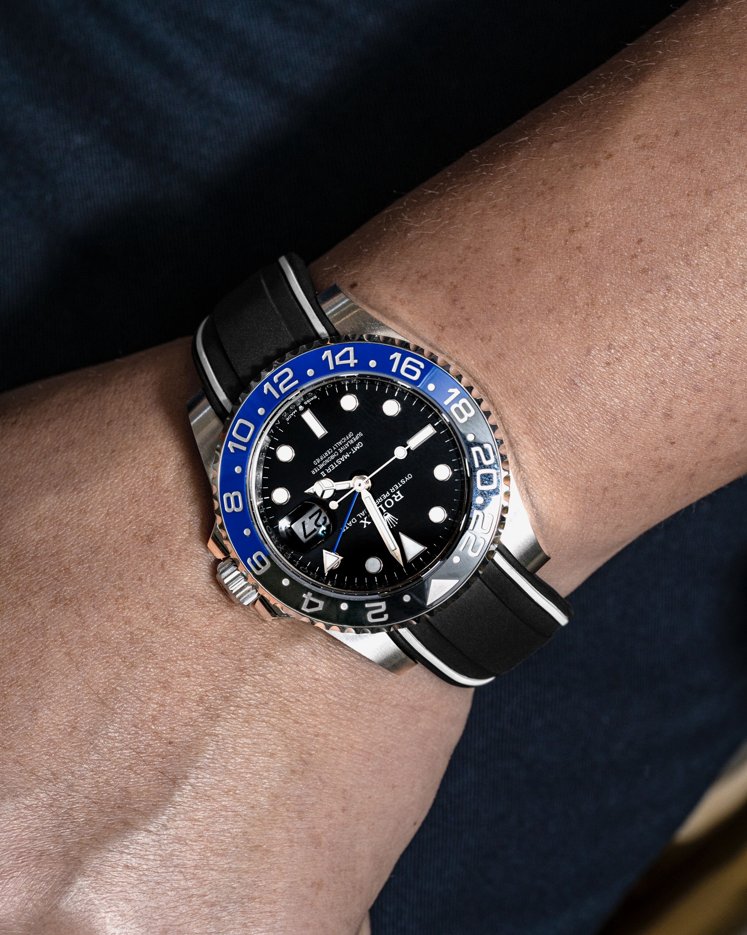 Rolex batman online rubber strap
