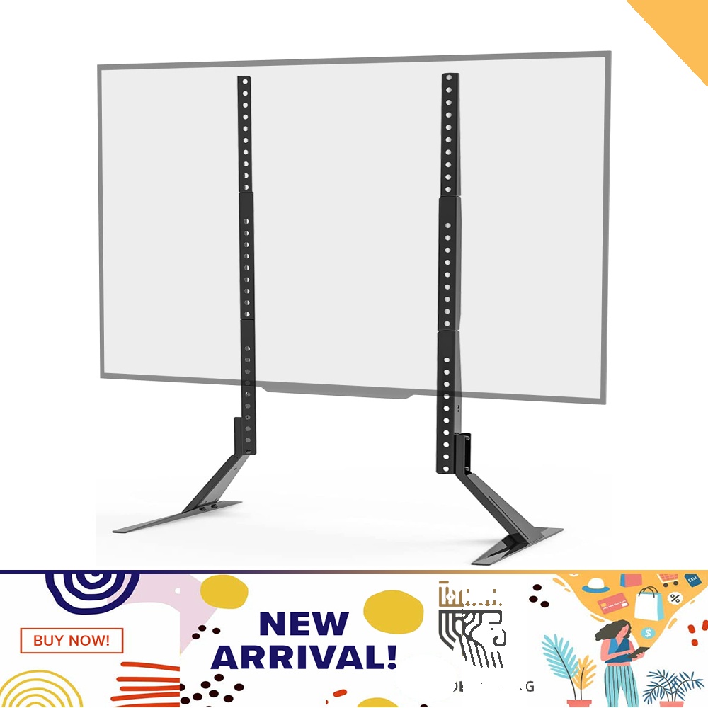 WALI Universal TV Stand Table Top for Most 27 to 85 inch LCD Flat