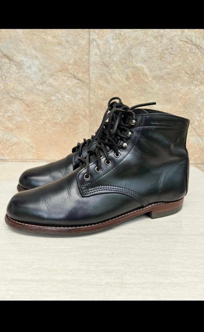 Wolverine 1000 Mile Black Chromexcel 9.5US red wing thorogood