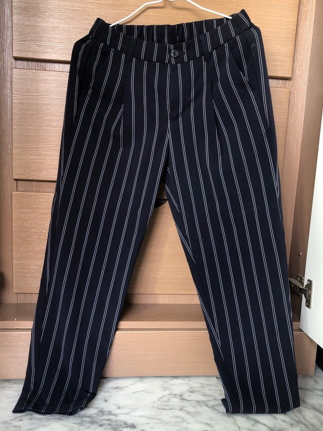 woman s smart casual striped pants