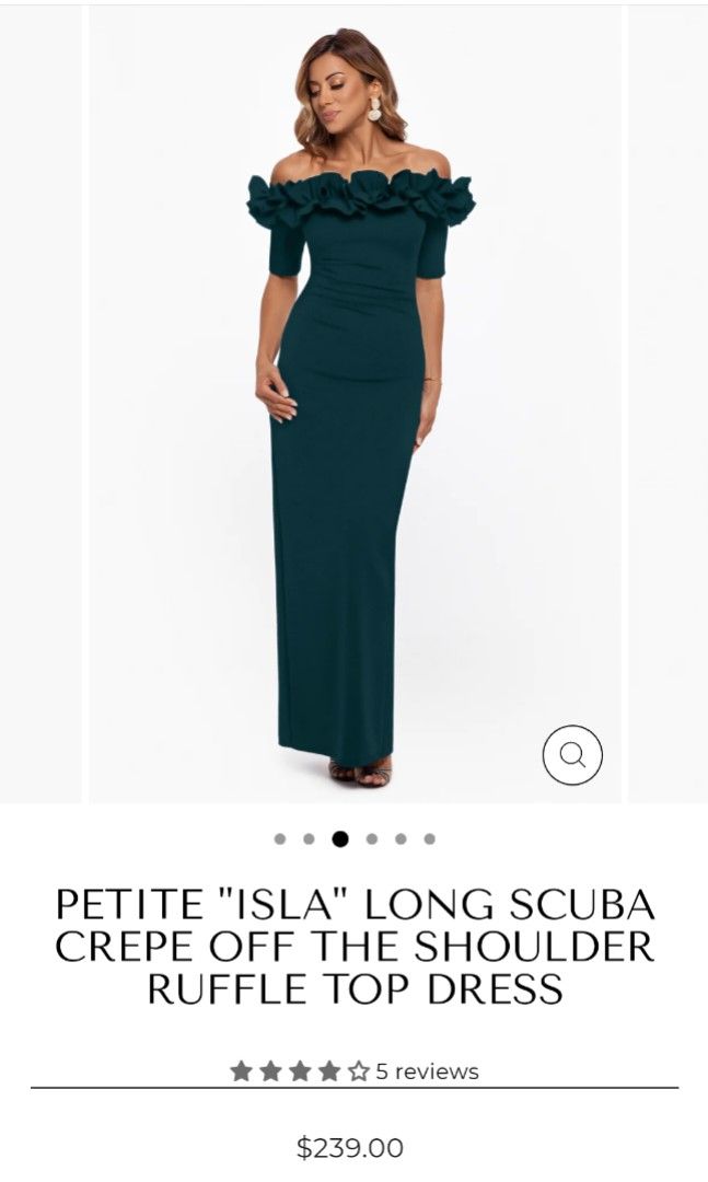 Xscape petite 2025 evening gowns