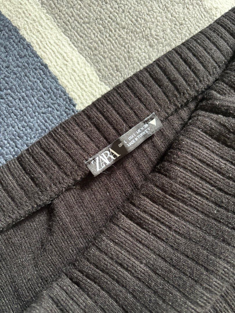 Ribbed knit skirt zara best sale