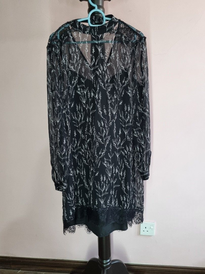 Zara see hot sale through dress